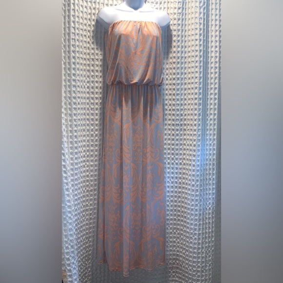 Filly Flair Drapey Tube Top Maxi Dress - Picture 2 of 5